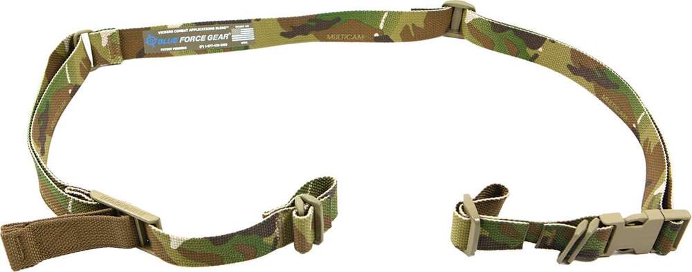 Slings Swivels Blue Force Gear Ready Series VICKERS COMBAT APPLICATIONS SLING NYLON ADJUSTER AND HDW MULTICAM